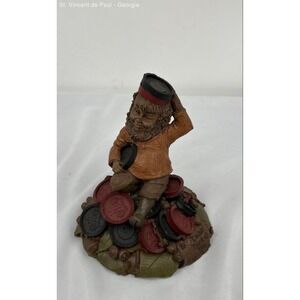 Vintage 1986 Tom Clark Gnome Chubby Checkers Figurine #89 Great Condition